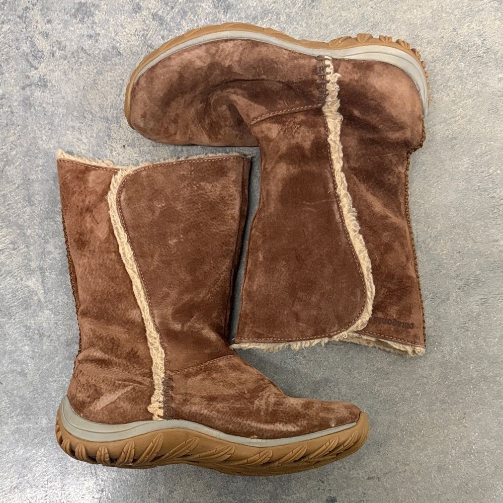 Patagonia Brown Shearling Winter Boots
